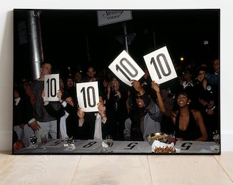 Tens Across the Board Poster Digital Download, Ballroom Culture, Vintage Style Photography
