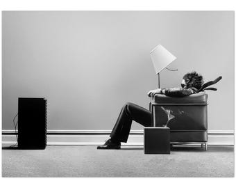 Vintage Maxell Blown Away Man PNG Digital Download Retro 80s Wall Decor