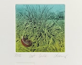 Fine Art landschap / verenprint. Monoprint van foto-ets. Gesigneerde beperkte oplage