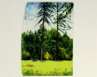 Arboretum national de Westonbirt. Intaglio imprimé à la main unique