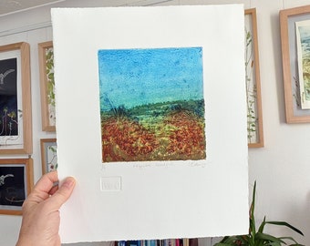 Exeter Landscape, meadow, eco art. Limited edition fine art print.