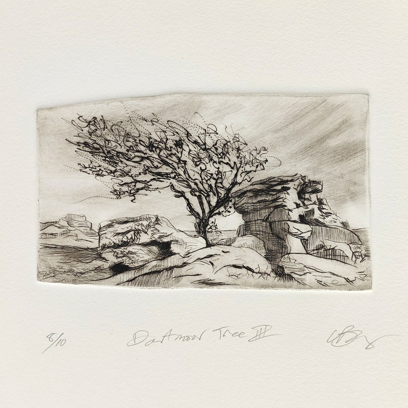 Dartmoor Tree. Vintage style. image 3