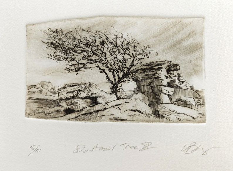 Dartmoor Tree. Vintage style. image 4