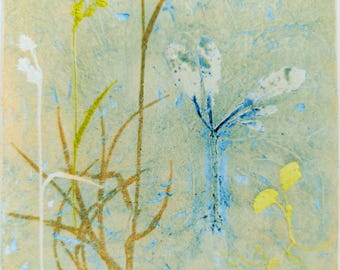 Wonder Weed. Collagraph monoprint