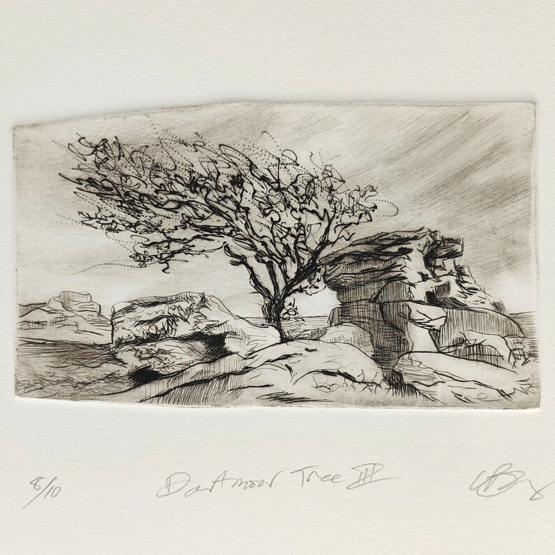 Dartmoor Tree. Vintage style. image 2