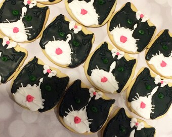 cat cookies etsy