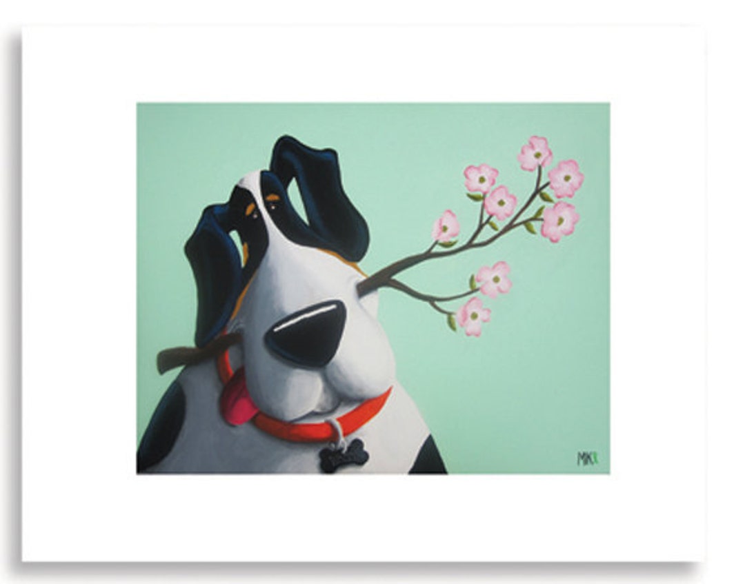 Funny Dog Art Print Dog Lover Vet Office Art Veterinarian Etsy