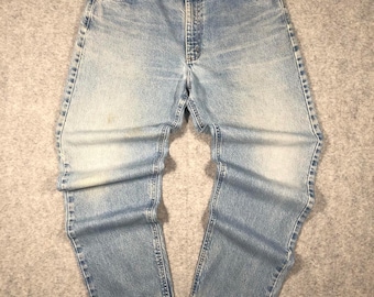 Vaqueros Carhartt vintage de corte relajado para hombre, de pernera ancha, color azul claro - W34/L31