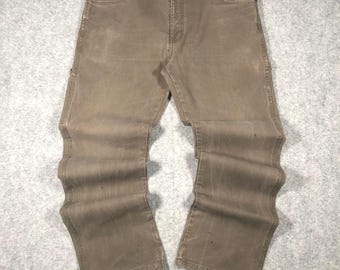 Calças de carpinteiro Dickies vintage, corte reto/regular - W34/L32
