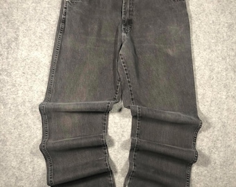 Calças de carpinteiro Dickies vintage masculinas, corte reto, tamanho 36/34