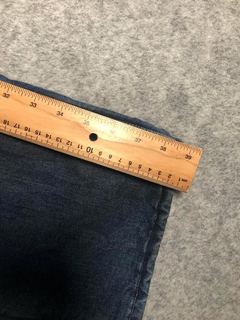 Calça jeans vintage Wrangler masculina, corte regular, perna larga, modelo carpinteiro - W34/L30 imagem 8