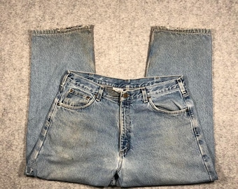 Vaqueros Carhartt vintage de corte relajado, azul claro, de una sola rodilla - W36/L27