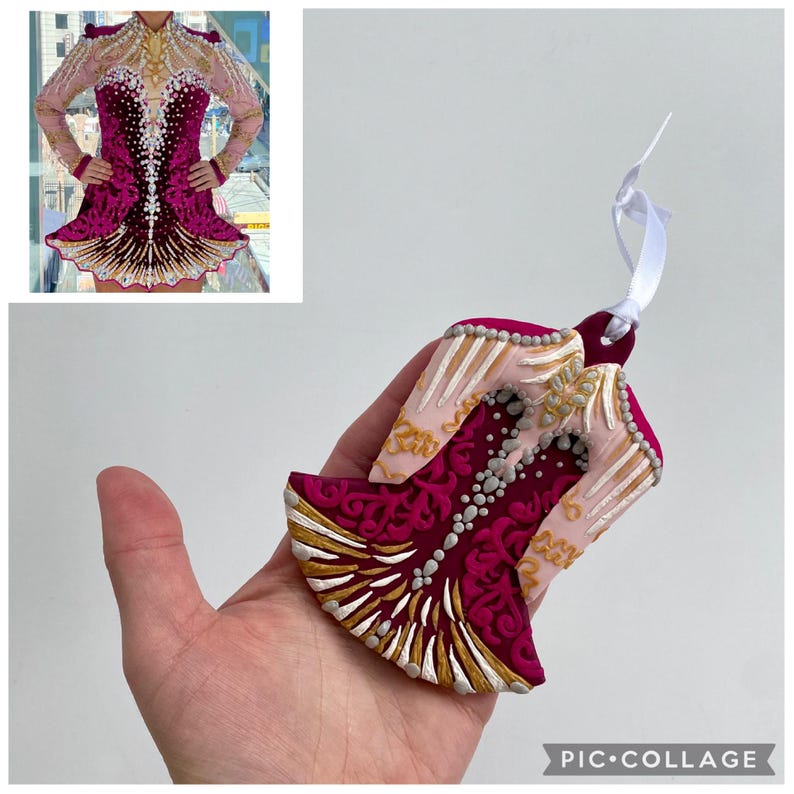 Custom Irish Dance Dress Clay Keepsake image 9