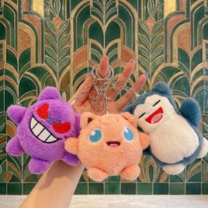 Cartoon Stuffed keychain, Cute Doll Plush keyring, Birthday Gift For Her