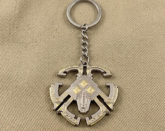 Adventure Nomai Mask Keychain, Gamer Outer Wild Keyring, Gift for Gamer Lover
