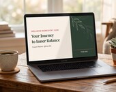 Wellness Coach Workshop Slides Canva Template | 20 Presentation Slides | Life Coach Canva Template | Instant Download | Editable Slides