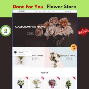 Florist Shopify Store | Flower Boutique Complete Setup | Floral Shop eCommerce | Bloom Garden Solution