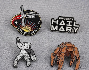 Set di spille smaltate Project Hail Mary, spilla fantascientifica Rocky Astrophage, stile avventura spaziale