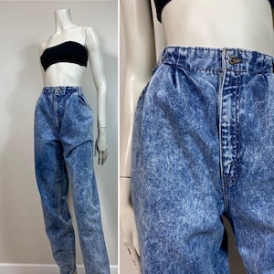 80s Levi’s 900 High Waist Acid Wash Denim Jeans Sz 12 Modern Medium - Large