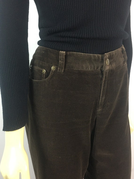 Vintage Brown Velvet Pants| Ralph Lauren Jeans Co… - image 5