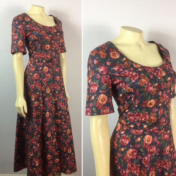 90s Laura Ashley Dress| 90s Laura Ashley Floral En