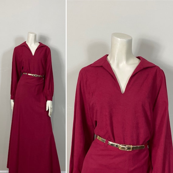 70s Red Skirt and Top Outfit| 70s  Shirt and Skir… - image 1