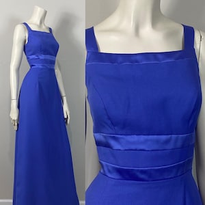 Y2K Formal Gown NWT| 01’ Alyce Designs Periwinkle Blue Evening Gown Sz 6 Modern Small