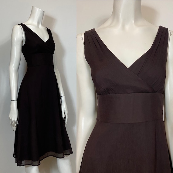 Y2K J.crew Espresso Brown Silk Dress| 90s 2000s J Crew Silk Dress| Vintage  Brown Silk Dress| Size 2 Modern XS - Etsy New Zealand
