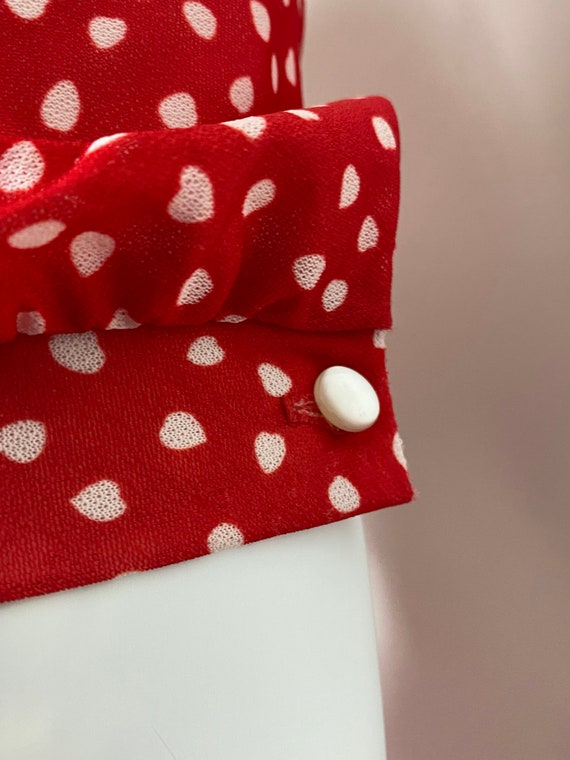 Red & White Polka Dot ShirtDress| Red and White P… - image 8