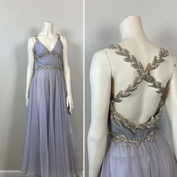 30s 40s Style Old Hollywood Evening Gown| Richile… - image 1