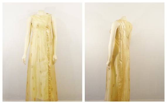 50s 60s Watteau Shoulder Dress | 50s 60s Asian In… - image 10