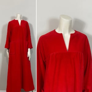 Vintage Vanity Fair Housecoat| Vintage Vanity Fair Winter Nightgown Housedress Mumu Size Small