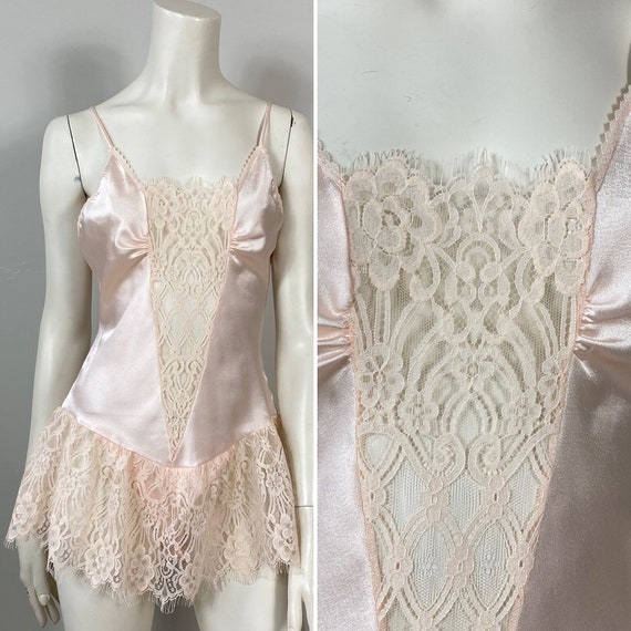 Buy RARE Ralph Montenero Teddy Ballet Pink Satin & Lace Teddy Lingerie  Ballerina Inspired Skirted Teddy Union Made Size Petite Fits XS S Online in  India 