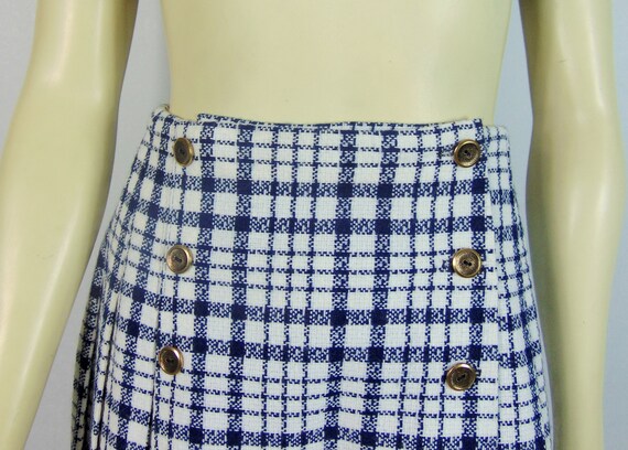 50s 60s Vintage Plaid Wrap Skirt NWT| Deadstock V… - image 6