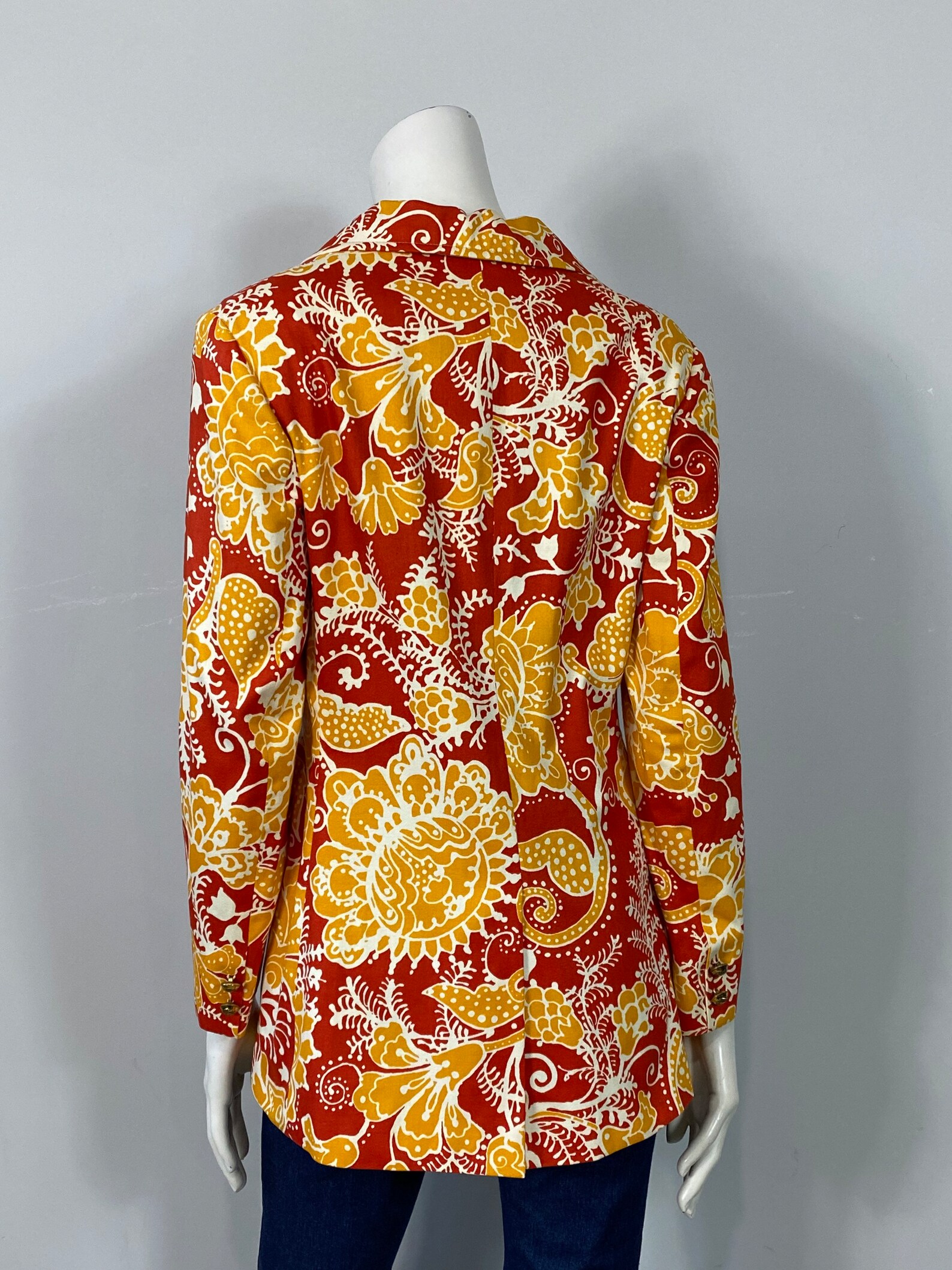 Quintessential 60s Mod Blazer the Most 60s Blazer Ever Coral - Etsy