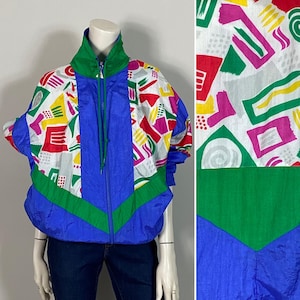 80s 90s Windbreaker| Vintage Casual Isle Windbreaker Jacket medium