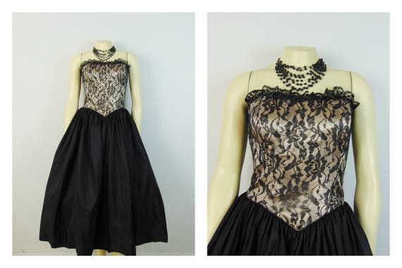 80s Vintage Homecoming Dress| Vintage Prom Dress … - image 5