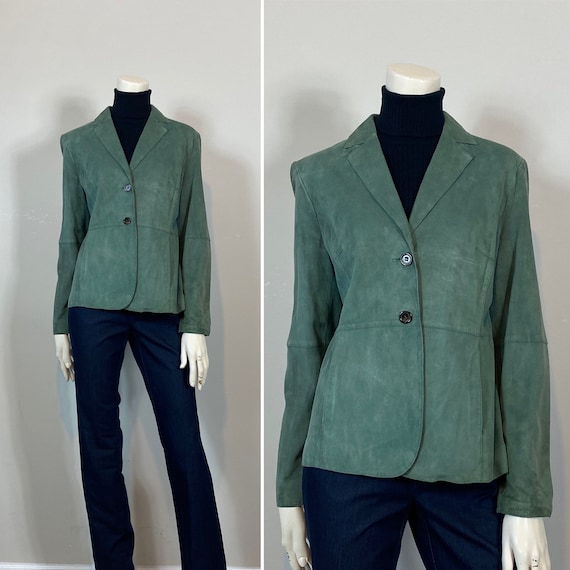 Vintage Suede Jacket| Jones New York Suede Blazer… - image 1