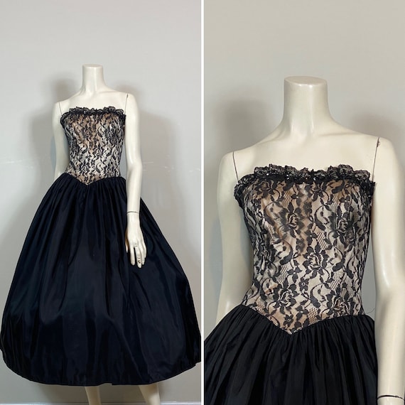 80s Vintage Homecoming Dress| Vintage Prom Dress … - image 2