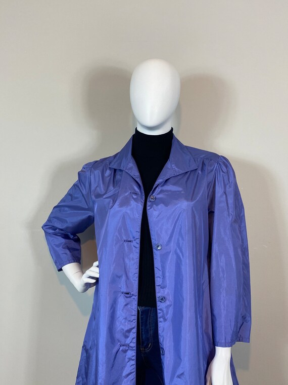 70s 80s The Totes Coat Jacket| 80s Periwinkle Spr… - image 7