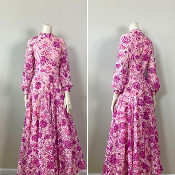 RARE 60s Pink Lace Palazzo Jumpsuit XS-S | Unique… - image 9