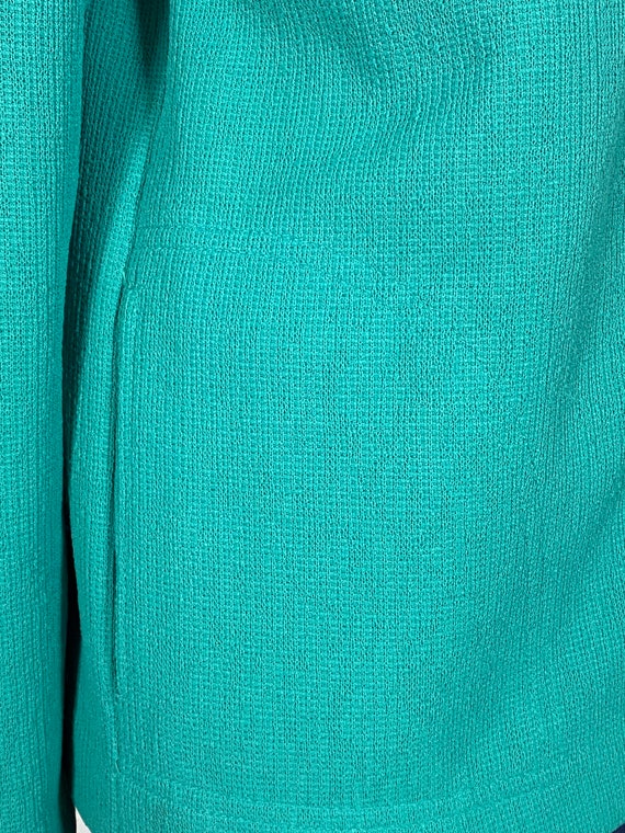 60s 70s Teal Green Blazer| 60s 70s Lightweight Vi… - image 8
