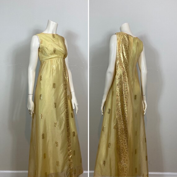 50s 60s Watteau Shoulder Dress | 50s 60s Asian In… - image 1