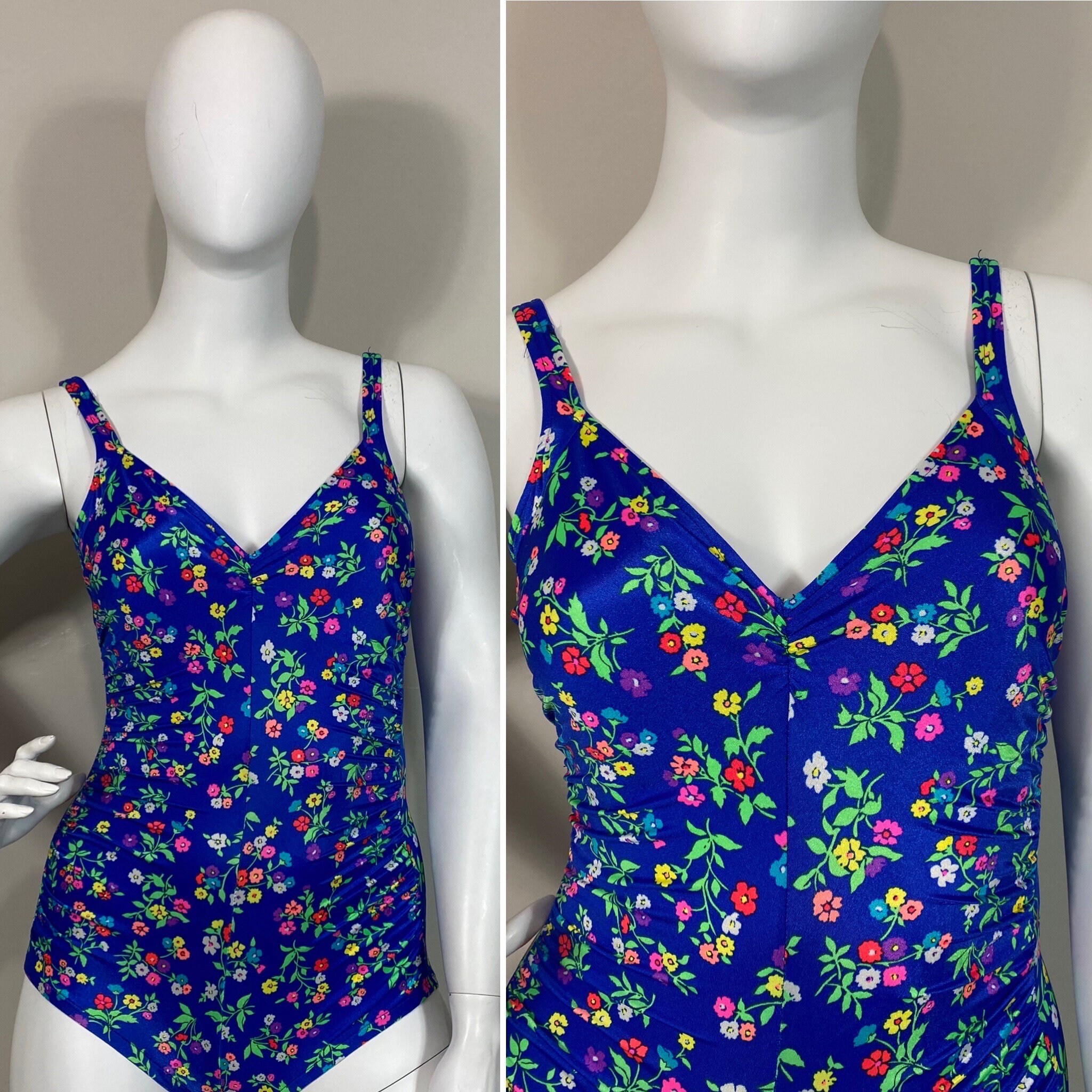 Vintage 70's blue Gabar bathing suit 12 main image 1