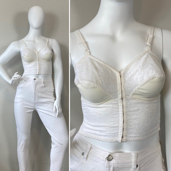 Vintage Shapewear 40C Blair Bra Textured Longline Bra 40C Blair