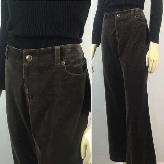 Vintage Brown Velvet Pants| Ralph Lauren Jeans Co… - image 2