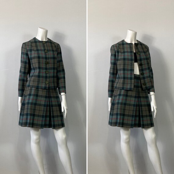 Vintage Suit 60s 3 Piece Suit Short Waist Blazer … - image 5