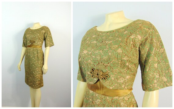 50s 60s Hostess Dress| 50s 60s Cocktail Party Dres