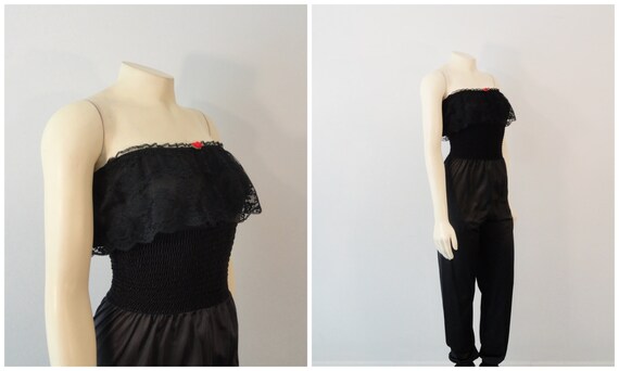 SEXY 70s Jumpsuit Romper|Black Undercover Wear Har