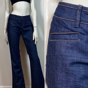 Y2K Lowrise Bootcut Jeans| Vintage The Limited Low Rise Boot Cut Jeans Dark Rinse  Size 8 Modern Medium